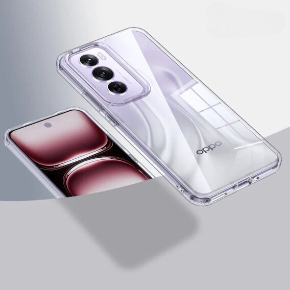 Чехол до Oppo Reno 12 Pro, Fusion Hybrid, прозрачный