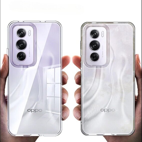 Чехол до Oppo Reno 12 Pro, Fusion Hybrid, прозрачный