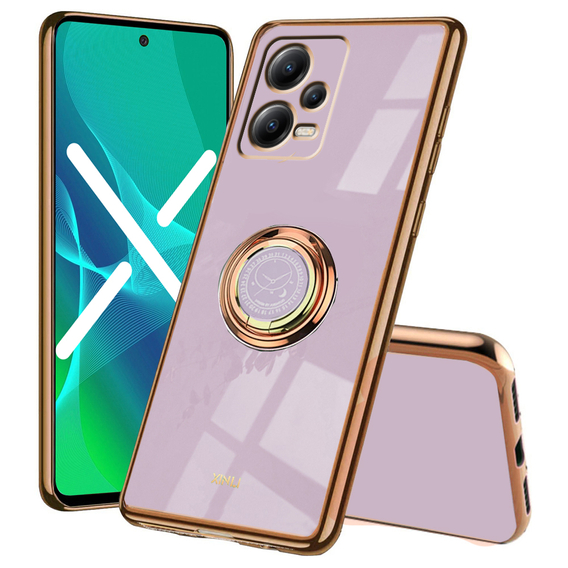 Чехол до POCO X5 Pro 5G, Electro Ring, фиолетовый