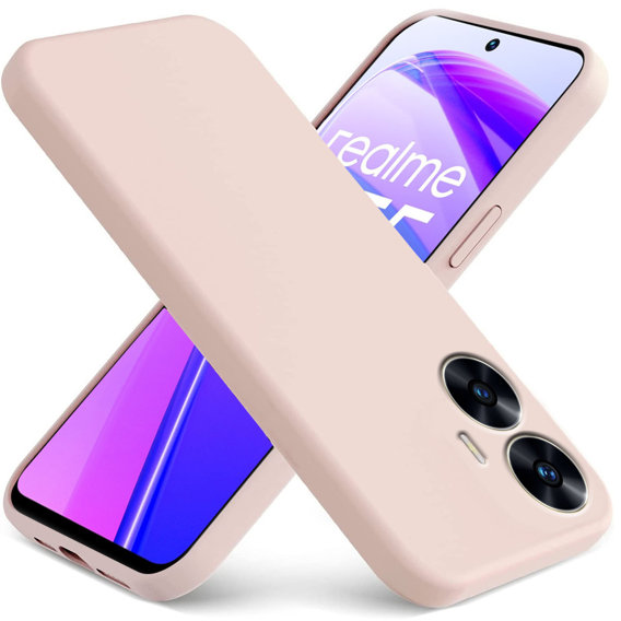 Чехол до Realme C55, Silicone Lite, розовый