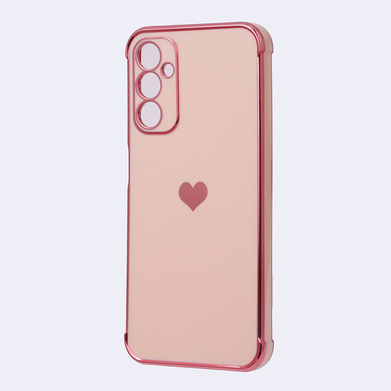 Чехол до Samsung Galaxy A14 4G/5G, Electro heart, розовый rose gold