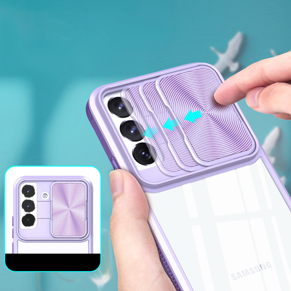 Чехол до Samsung Galaxy A34 5G, Slide Camera, фиолетовый