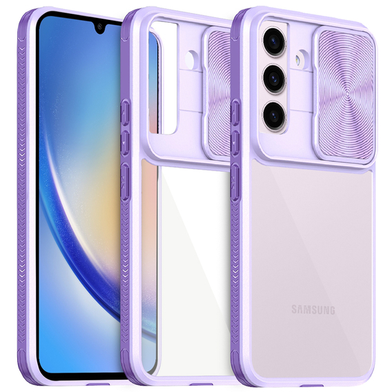 Чехол до Samsung Galaxy A34 5G, Slide Camera, фиолетовый