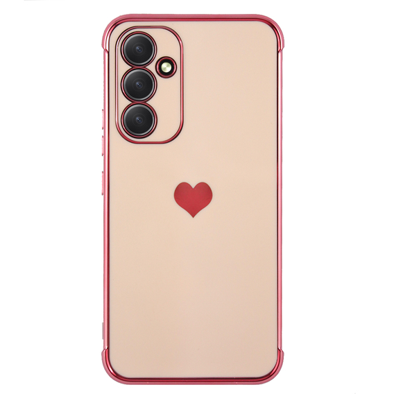 Чехол до Samsung Galaxy A54 5G, Electro heart, розовый rose gold