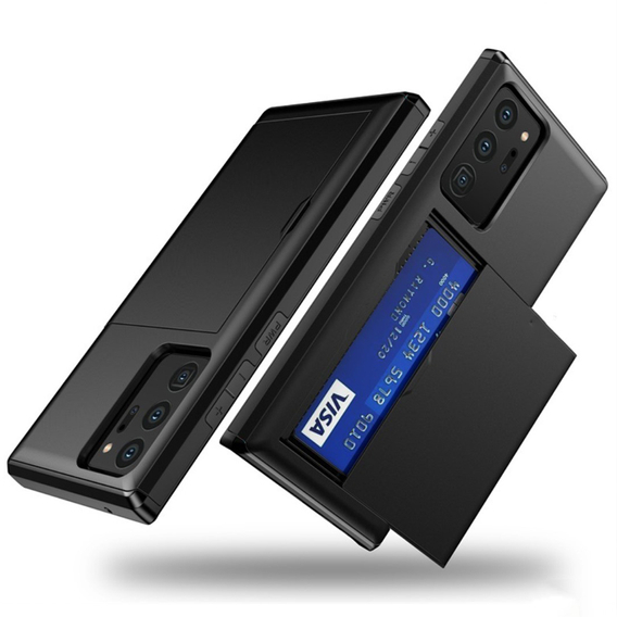 Чехол до Samsung Galaxy Note 20 Ultra, Sliding Card Holder, чёрный