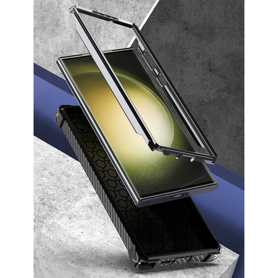 Чехол до Samsung Galaxy S23 Ultra, Heavy Duty Ring Belt Clip, чёрный
