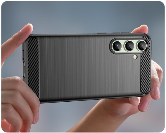 Чехол до Samsung Galaxy S24 FE, Carbon, чёрный