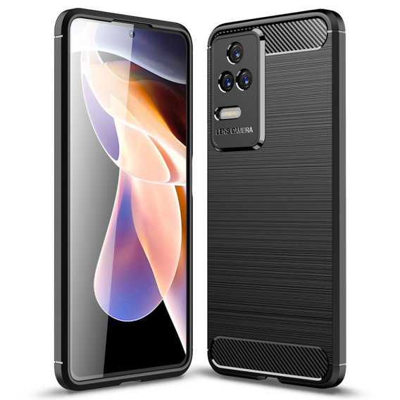 Чехол до Xiaomi Poco F4 5G, Carbon, чёрный