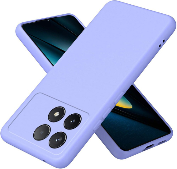 Чехол до Xiaomi Poco F6 Pro, Silicone Lite, фиолетовый