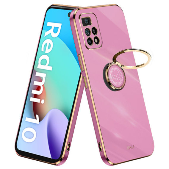 Чехол до Xiaomi Redmi 10, Electro Ring, фиолетовый