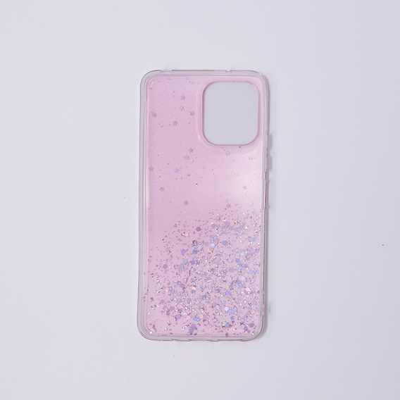 Чехол до Xiaomi Redmi 12, Glittery, розовый