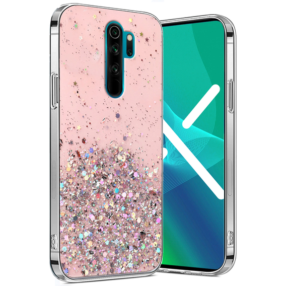 Чехол до Xiaomi Redmi Note 8 Pro, Glittery, розовый