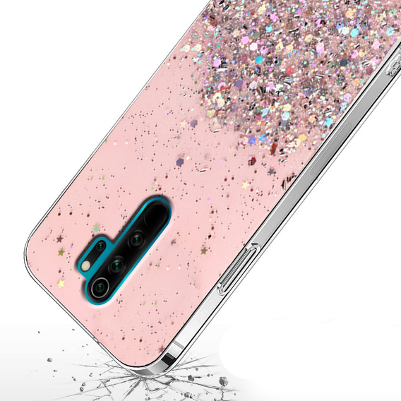 Чехол до Xiaomi Redmi Note 8 Pro, Glittery, розовый