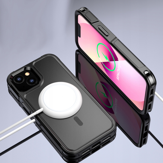 Чехол до iPhone 14, MagForce MagSafe, чёрный