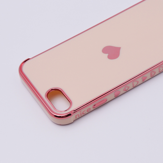 Чехол до iPhone 7/8/SE 2020/SE 2022, Electro heart, розовый rose gold