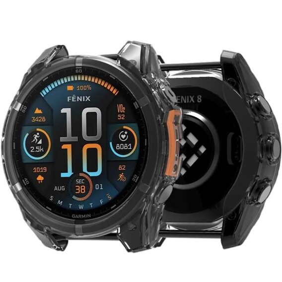 Чехол из TPU для Garmin Fenix 8 43mm, Black