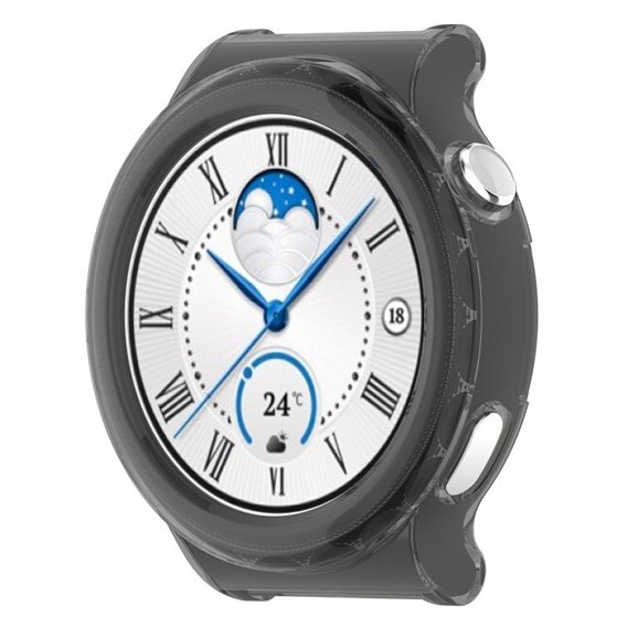 Чехол из TPU для Huawei Watch GT 3 Pro 43мм, Transparent Black