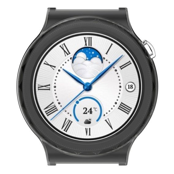 Чехол из TPU для Huawei Watch GT 3 Pro 43мм, Transparent Black