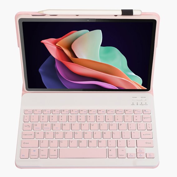 Чехол + клавиатура Lenovo Tab P11 Gen 2, Pen Slot, розовый rose gold