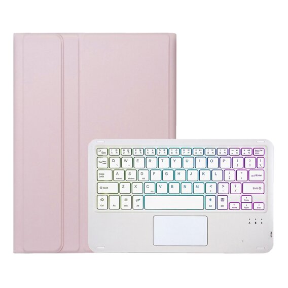 Чехол + клавиатура Samsung Galaxy Tab S9 FE X510 / X516, with touchpad, розовый