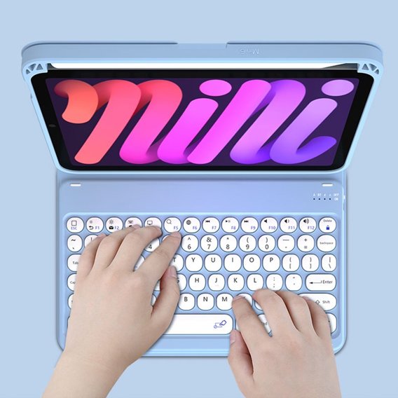 Чехол + клавиатура iPad mini 6 2021 8,3'', Magnetic Keyboard, чёрный