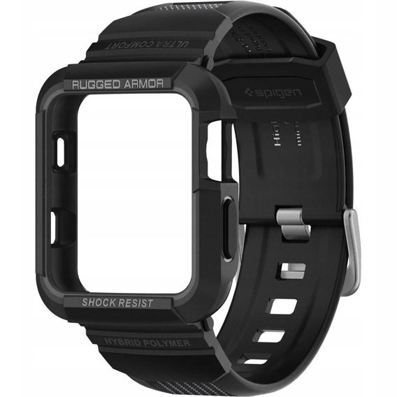 Чехол ремешок SPIGEN до Apple Watch 4/5/6/7/SE 44/45mm, Rugged Armor Pro, Black