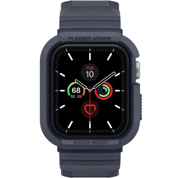 Чехол ремешок SPIGEN до Apple Watch 4/5/6/7/SE 44/45mm, Rugged Armor Pro, Charcoal Grey