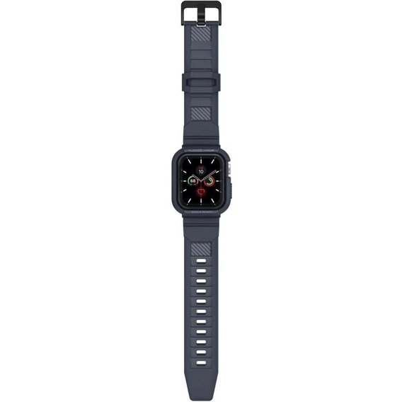 Чехол ремешок SPIGEN до Apple Watch 4/5/6/7/SE 44/45mm, Rugged Armor Pro, Charcoal Grey