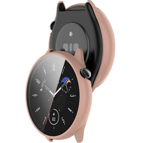 Чехол + стекло 2-в-1 для Amazfit GTR Mini, Pink