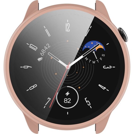 Чехол + стекло 2-в-1 для Amazfit GTR Mini, Pink