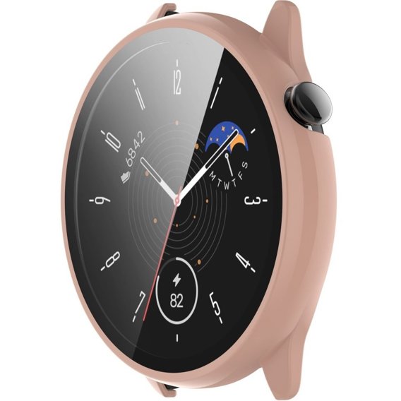 Чехол + стекло 2-в-1 для Amazfit GTR Mini, Pink