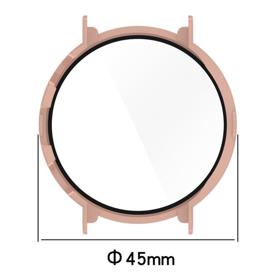Чехол 2 в 1 + закаленное стекло для Huawei Watch GT 4 41mm, розовый