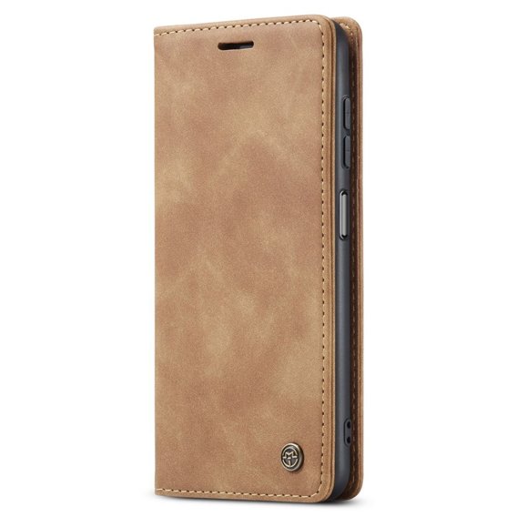 Чехол CASEME для Samsung Galaxy M33 5G, Leather Wallet Case, коричневый