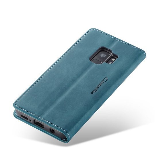 Чехол CASEME для Samsung Galaxy S9, Leather Wallet Case, синий