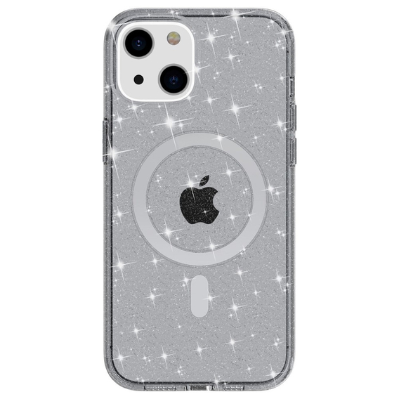 Чехол Dropproof Glitter MagSafe для iPhone 14 Plus, Black