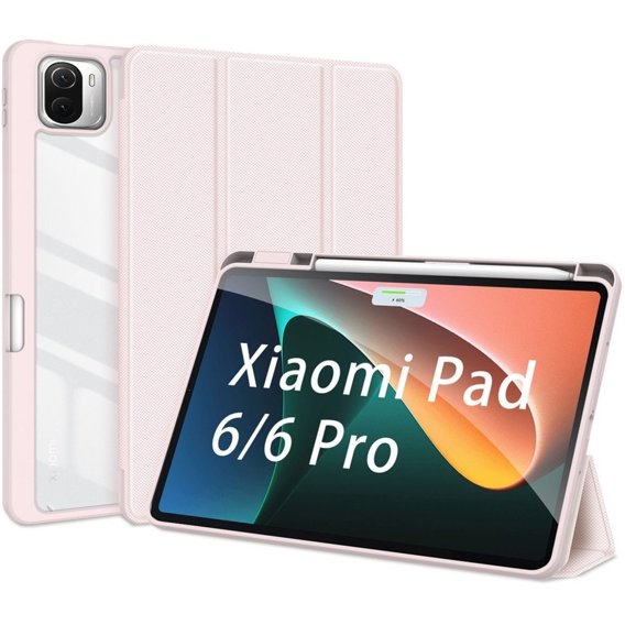 Чехол Dux Ducis для Xiaomi Pad 6 / 6 Pro с держателем стилуса, светло-розовый