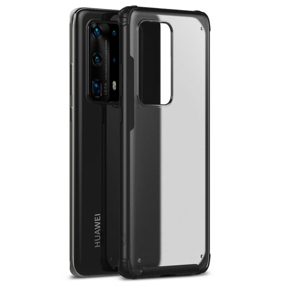 Чехол Fusion Huawei P40, Matte Clear / Black