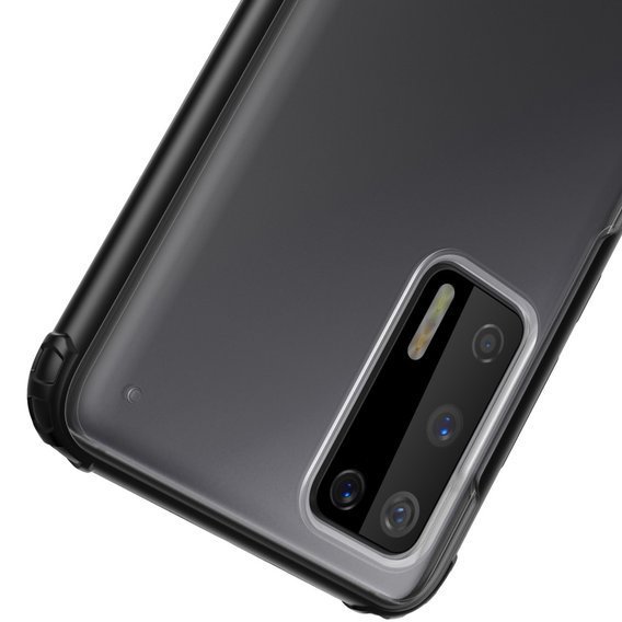 Чехол Fusion Huawei P40, Matte Clear / Black