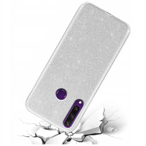 Чехол Glitter Case до Huawei Y6P, Silver