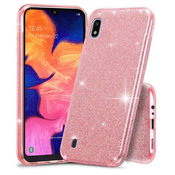 Чехол Glitter Case до Samsung Galaxy A10, Pink
