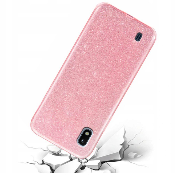 Чехол Glitter Case до Samsung Galaxy A10, Pink