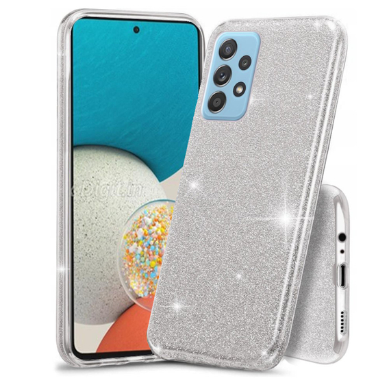 Чехол Glitter Case до Samsung Galaxy A13 4G, Silver