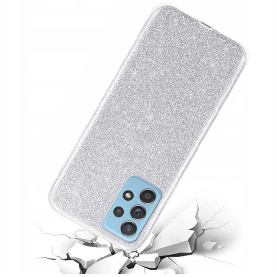 Чехол Glitter Case до Samsung Galaxy A13 4G, Silver