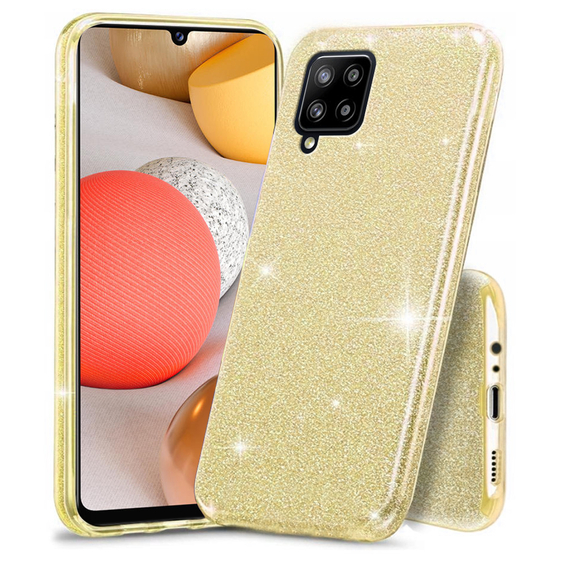 Чехол Glitter Case до Samsung Galaxy A42 5G, Gold