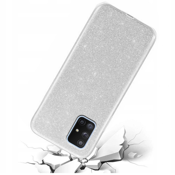 Чехол Glitter Case до Samsung Galaxy A51 5G, Silver