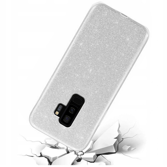 Чехол Glitter Case до Samsung Galaxy S9 Plus, Silver