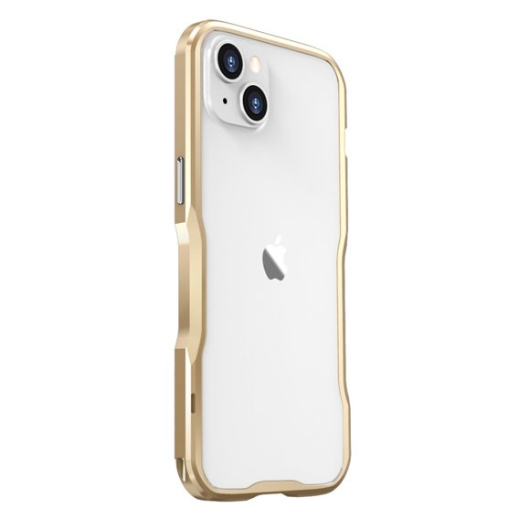 Чехол LUPHIE для iPhone 14, Armor Bumper, золотой