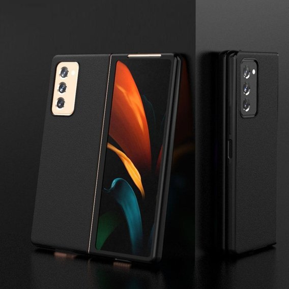 Чехол Leather Hybrid Case до Samsung Galaxy Z Fold 2 5G - Black