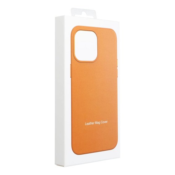 Чехол Leather Mag Cover для iPhone 14 Plus, Orange
