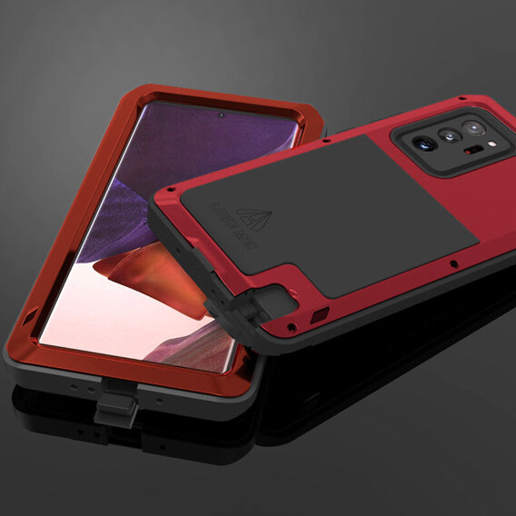 Чехол Love Mei до Samsung Galaxy Note 20 Ultra, armored without glass, красный